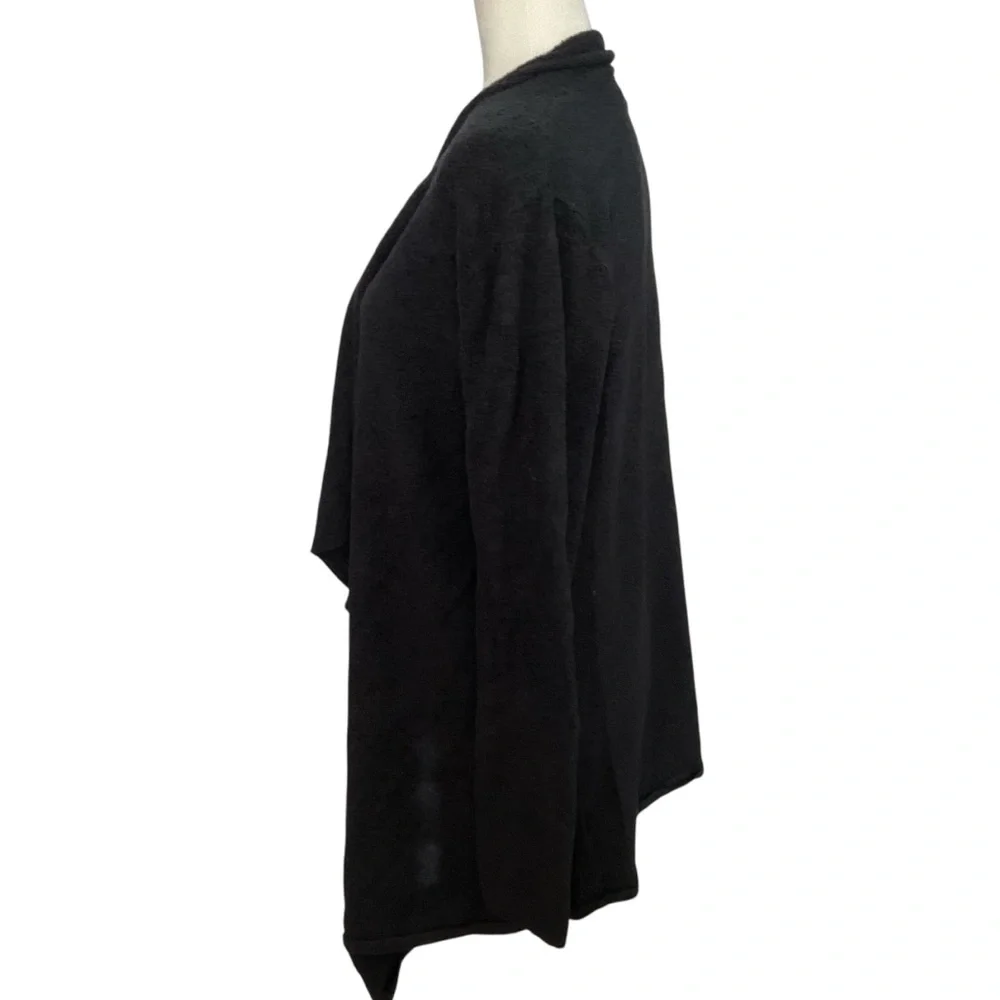 Barefoot Dreams CozyChic Black Calypso Circle Cardigan Warp Size L\XL